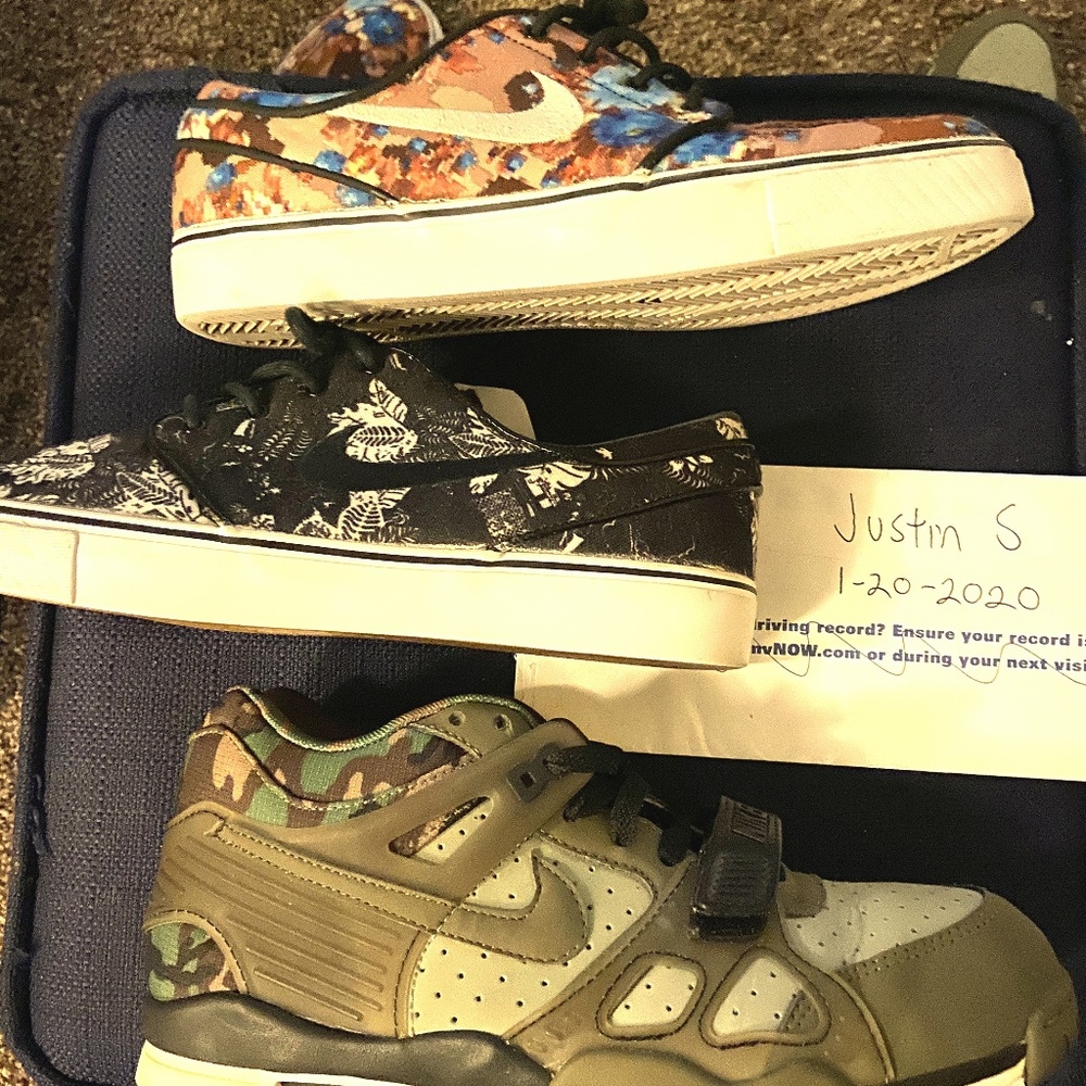 Nike Air Trainer III and Janoski Floral Size 8/8.5